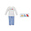 Petit Bebe Dinosaurs Blue Knit Stripe Pant Set