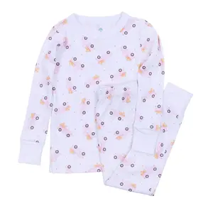 Magnolia Baby Pumpkin Patch Fun Printed Pink Long Pajamas