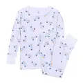 Magnolia Baby Pumpkin Patch Fun Printed Lt Blue Long Pajamas
