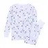 Magnolia Baby Pumpkin Patch Fun Printed Lt Blue Long Pajamas