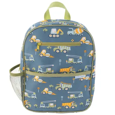Junior Backpack- Blue Construction