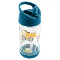 Stephen Joseph Flip Top Bottle- Blue Construction