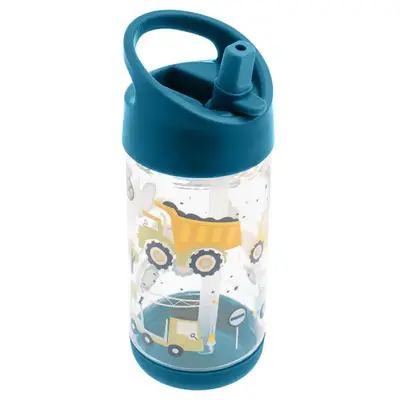 Flip Top Bottle- Blue Construction