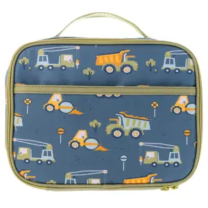 Junior Lunchbox- Blue Construction