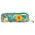 Stephen Joseph All Over Print Pencil Pouch- Turquoise Floral