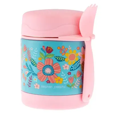 Insulated Food Jars- Turquoise Floral