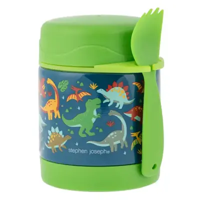 Stephen Joseph Insulated Food Jar- Green Dino