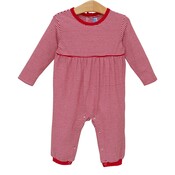 Trotter Street Kids Bennett Romper - Red Stripe