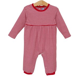 Trotter Street Kids Bennett Romper - Red Stripe