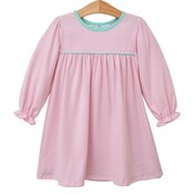 Trotter Street Kids Ellie Dress - Light Pink Stripe/Mint