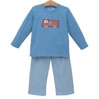 Trotter Street Kids Fire Truck Pant Set
