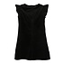 Luli & Me Black Deluxe Velvet Shift Dress