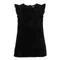 Luli & Me Black Deluxe Velvet Shift Dress