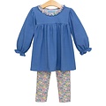 Trotter Street Kids Floral Ruffle Pants Set