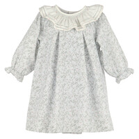 Luli & Me Blue Willow Floral Smock Float