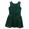Luli & Me Green Deluxe Velvet Princess Dress