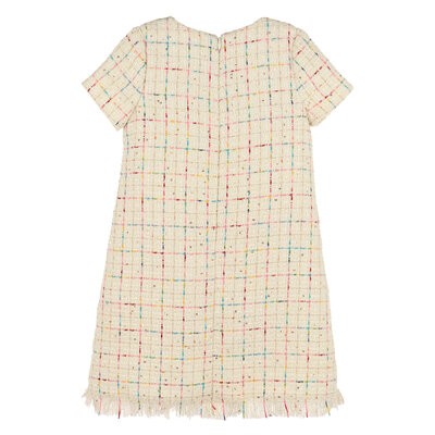 Luli & Me Ivory Tweed Princess Dress