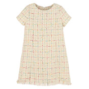 Luli & Me Ivory Tweed Princess Dress
