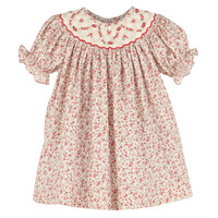 Luli & Me Red Mulberry Floral Bishop