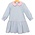 Trotter Street Kids Katherine Dress - Light Blue Stripe/Light Pink