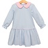 Trotter Street Kids Katherine Dress - Light Blue Stripe/Light Pink