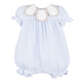 Sophie & Lucas Blue Cuddle Cotton Petal Playsuit