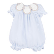 Sophie & Lucas Blue Cuddle Cotton Petal Playsuit