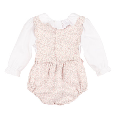Sophie & Lucas Pink BB Blooms OG Girl Overall