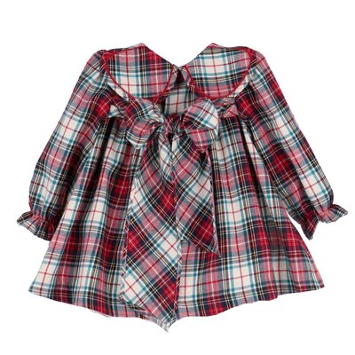 Sophie & Lucas Red Gingerbread Plaid Petal Float
