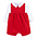 Sophie & Lucas Red Holly Jolly Velvet Boy Overall
