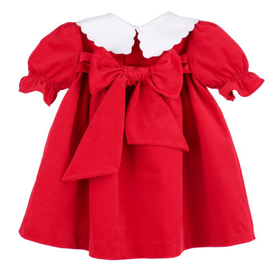 Sophie & Lucas Red Holly Jolly Velvet Miller Dress
