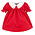 Sophie & Lucas Red Holly Jolly Velvet Miller Dress