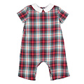 Sophie & Lucas Red Gingerbread Plaid Boy Longall