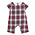 Sophie & Lucas Red Gingerbread Plaid Boy Longall