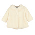 Luli & Me Ivory Cozy Fuzzy Long Coat