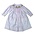 Delaney Nativity Pink Small Gingham Smocked Bishop Dress