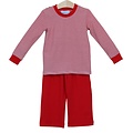 Trotter Street Kids Miller Pant Set Red - Red Stripe