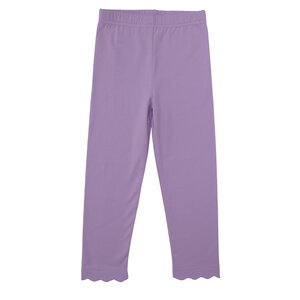 Trotter Street Kids Scallop Leggings - Lavender