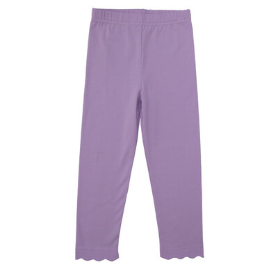 Trotter Street Kids Scallop Leggings - Lavender