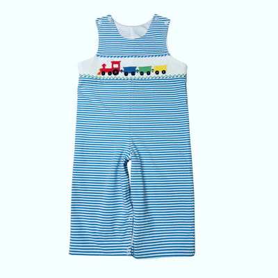 Whimsy Bay Choo Choo Smocked Knit Longall