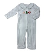 Whimsy Bay Christmas Crew Collared Boy Romper
