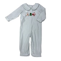 Whimsy Bay Christmas Crew Collared Boy Romper