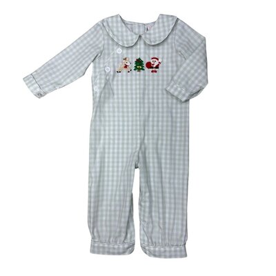 Whimsy Bay Christmas Crew Collared Boy Romper