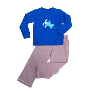 Squiggles Buzz Airplane Crewneck Shirt and Pants Set