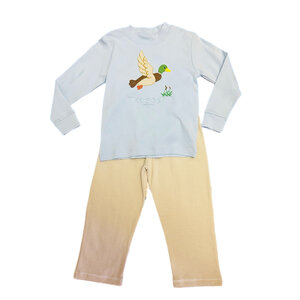 Squiggles Up Up and Away Duck Shirt and Pants Set