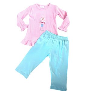 Squiggles Pastel Nutcracker Top and Legging Set