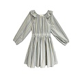 Mabel and Honey | Isobella and Chloe Blue Brooklyn Elastic Wasit Stripe Dress