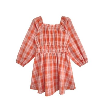 Mabel and Honey | Isobella and Chloe Orange Amelia Dress