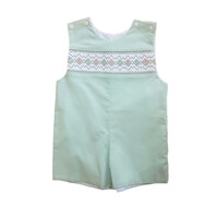 Lulu Bebe Sage Smocked Shortall