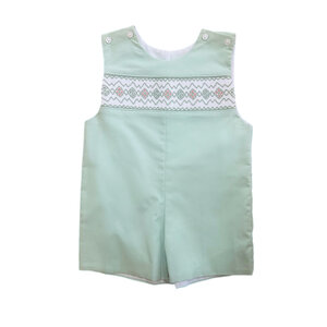 Lulu Bebe Sage Smocked Shortall